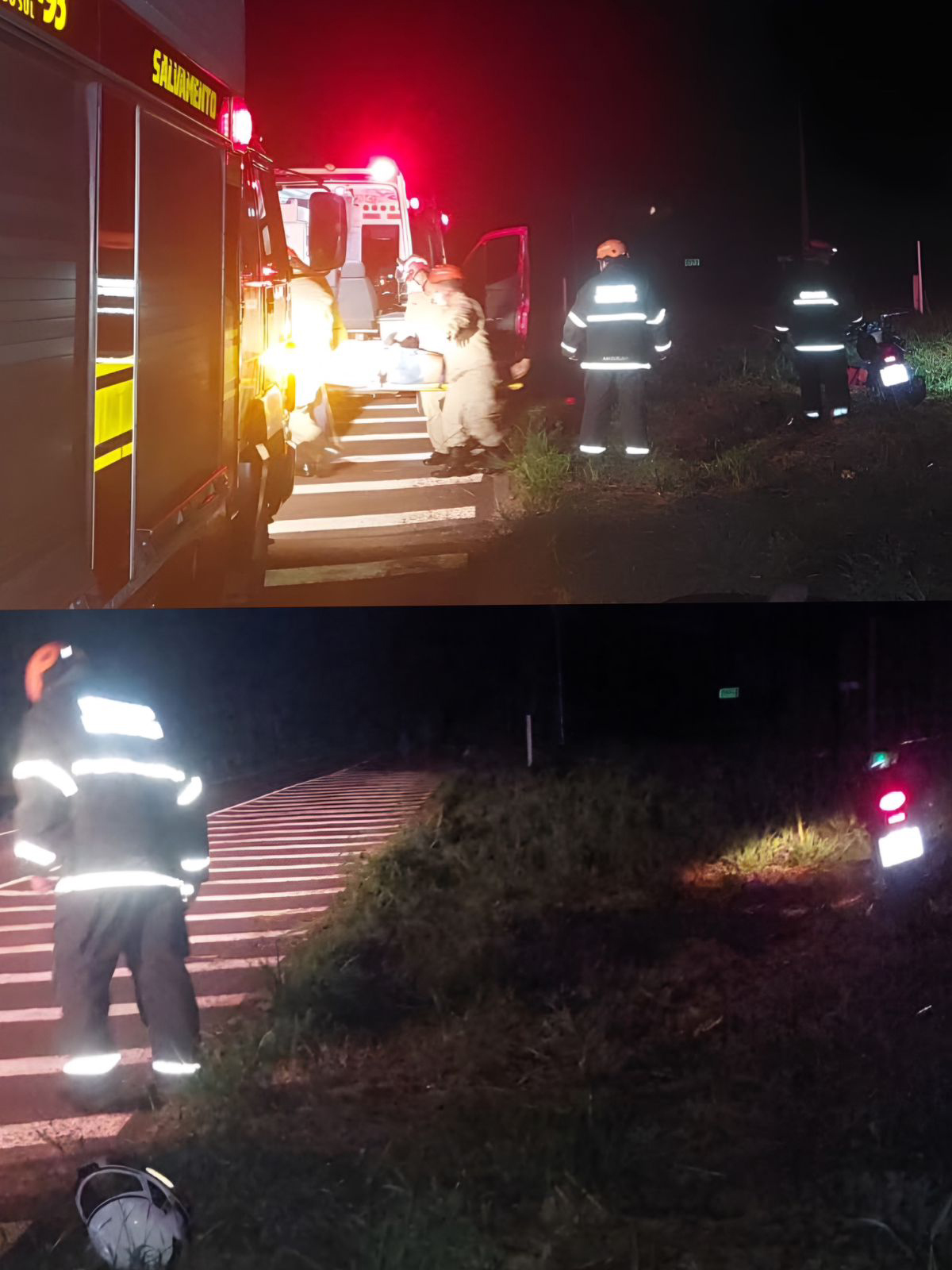 Motociclista Fica Ferida Ap S Colide Contra Placa De Sinaliza O Em