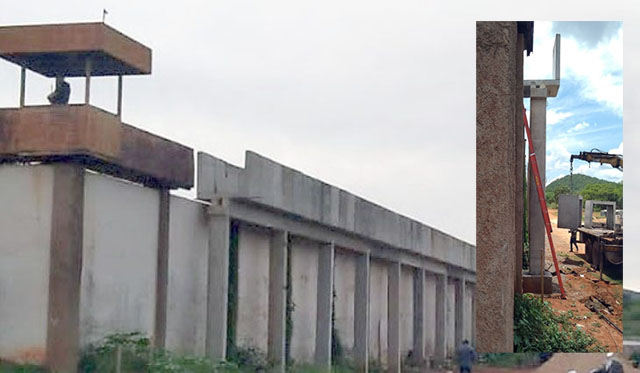Presídios de Corumbá ganham novas passarelas nas muralhas para maior segurança nos trabalhos da Polícia Penal