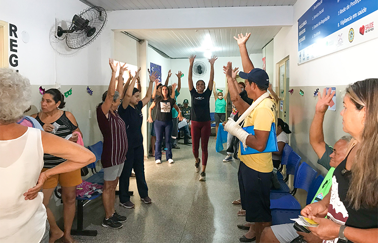 Equipe de Multiprofissionais realizou &ldquo;A&ccedil;&atilde;o interagindo pela Sa&uacute;de&rdquo; nesta quinta feira