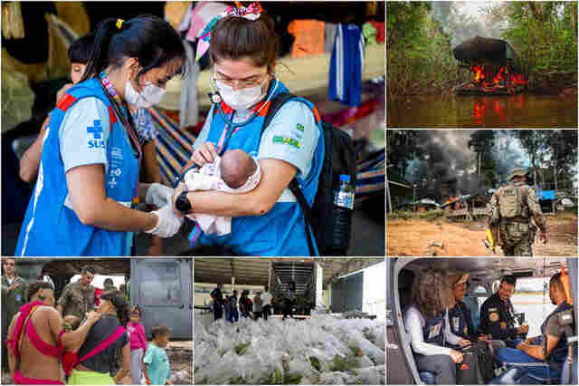 Governo Federal destr&oacute;i oito aeronaves e pelo menos 140 acampamentos do garimpo ilegal na Terra Yanomami