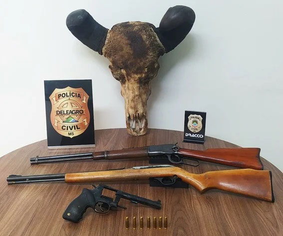 Traficante é preso em flagrante com armas ilegais no Pantanal, mas foi solto após audiência de custódia