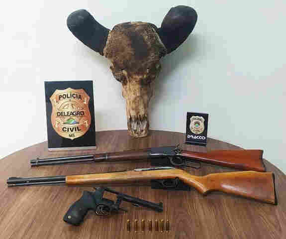 Traficante &eacute; preso em flagrante com armas ilegais no Pantanal, mas foi solto ap&oacute;s audi&ecirc;ncia de cust&oacute;dia 