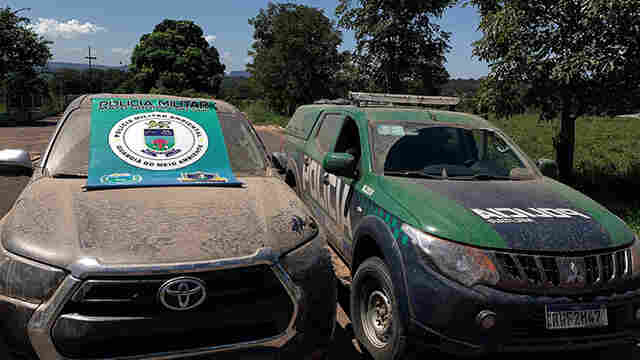 Hilux com placa clonada &eacute; recuperada pela PMA no Pantanal da Nhecol&acirc;ndia