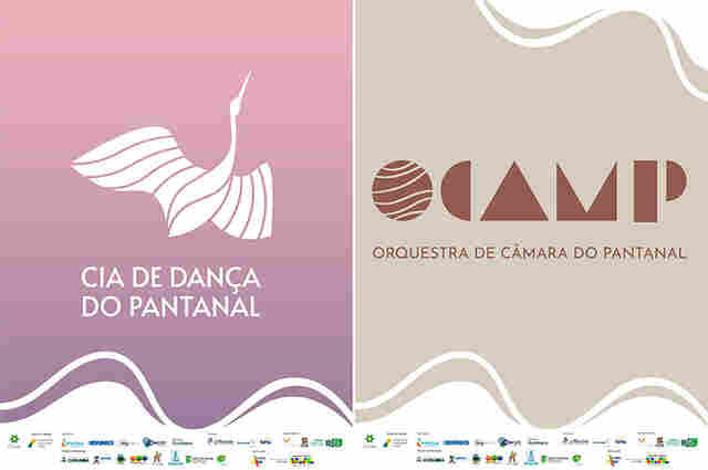 Cia de Dan&ccedil;a do Pantanal e OCAMP ganham novas logomarcas