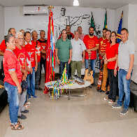 Prefeito recebe festeiros do Divino Esp&iacute;rito Santo e reafirma apoio a manifesta&ccedil;&atilde;o cultural