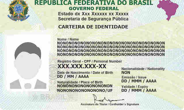 Nova carteira de identidade ser&aacute; emitida sem informa&ccedil;&atilde;o sobre sexo