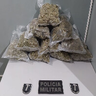 Jovem de 15 anos &eacute; detida na BR 262 com 10 pacotes de maconha que totalizaram 5 kg 