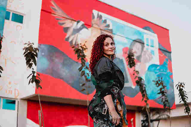 Artista finaliza mural de 166 metros no IFMS de Ponta Por&atilde;