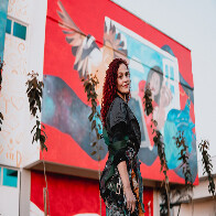 Artista finaliza mural de 166 metros no IFMS de Ponta Por&atilde;