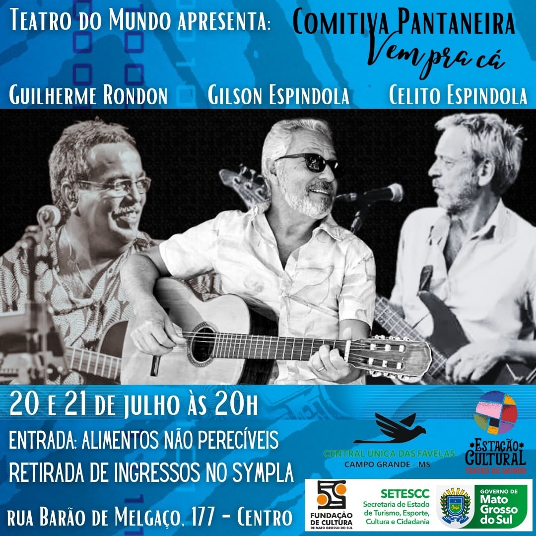 Celito, Gilson Espíndola e Guilherme Rondon promovem show nesta quinta e sexta na Capital