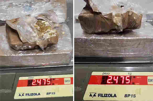 V&Iacute;DEO: Boliviana &eacute; detida no Posto Esdras tentando entrar no Pa&iacute;s com 2,4 kg de coca&iacute;na