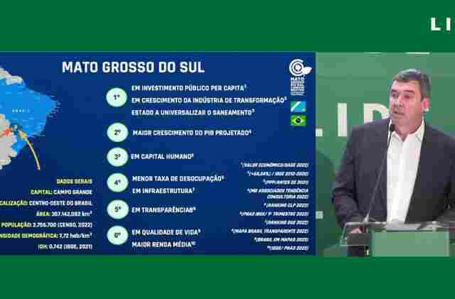 Em Washington, governador destaca potenciais e crescimento de MS para empres&aacute;rios, executivos e l&iacute;deres mundiais