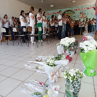 Servidores da REME participam de ato na escola C&aacute;ssio Leite de Barros