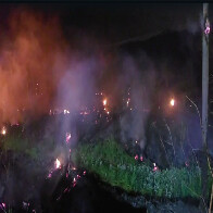 Bombeiros controlam inc&ecirc;ndio em vegeta&ccedil;&atilde;o as margens da BR-262 em Corumb&aacute;