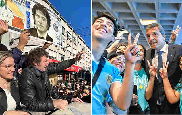 Sergio Massa e Javier Milei disputar&atilde;o 2&ordm; turno da elei&ccedil;&atilde;o presidencial da Argentina