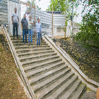Prefeito vistoria obras de recupera&ccedil;&atilde;o e estabiliza&ccedil;&atilde;o de encosta da Escadinha da 15 de Novembro