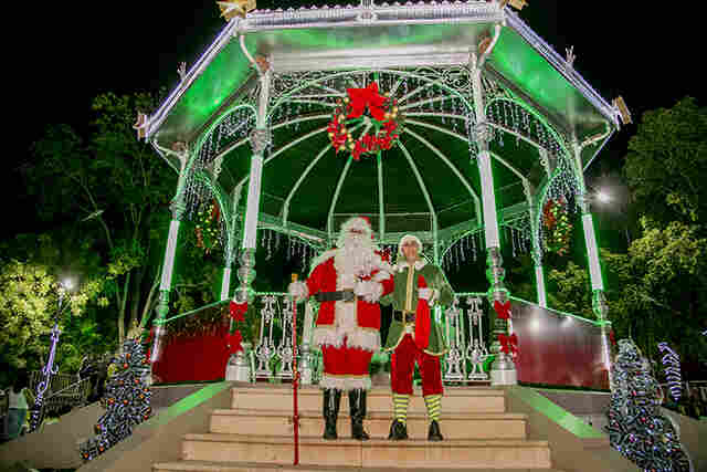 Com atra&ccedil;&otilde;es para todas as idades, Jardim de Natal reacende magia do Papai Noel