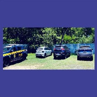 PRF intercepta comboio de ve&iacute;culos locados que seguiam para a Bol&iacute;via