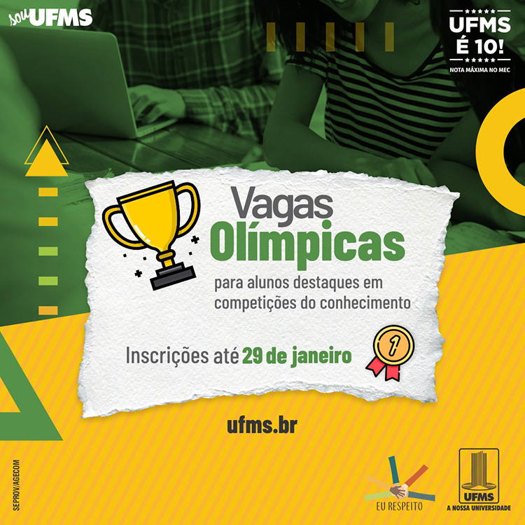 Universidade oferece vagas para medalhistas em olimp&iacute;adas e competi&ccedil;&otilde;es do conhecimento