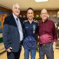 Presidente da FFMS participa do an&uacute;ncio do novo novo coordenador de Sele&ccedil;&otilde;es da CBF 