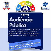 Elabora&ccedil;&atilde;o do Plano Diretor de Lad&aacute;rio: Audi&ecirc;ncia P&uacute;blica na C&acirc;mara Municipal de Vereadores objetiva ouvir as demandas popula&ccedil;&atilde;o
