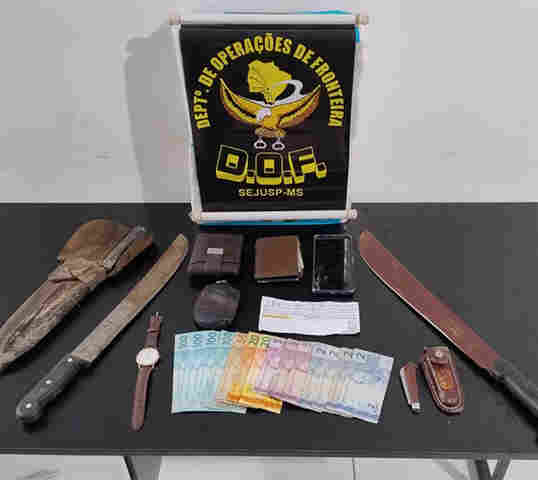 DOF prende homens durante fuga ap&oacute;s matar fazendeiro com golpes de faca em Corumb&aacute;