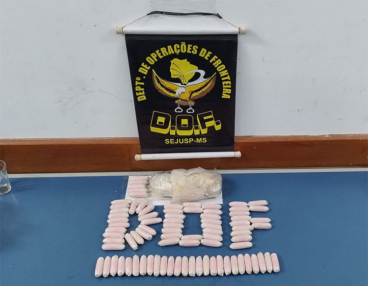 Passageiro em carro por aplicativo &eacute; detido na BR-262 pelo DOF com 2kg de cloridrato de coca&iacute;na 