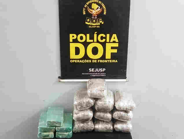 Passageira de &ocirc;nibus que seguia para Campo Grande com pasta-base de coca&iacute;na &eacute; presa pelo DOF em Corumb&aacute;