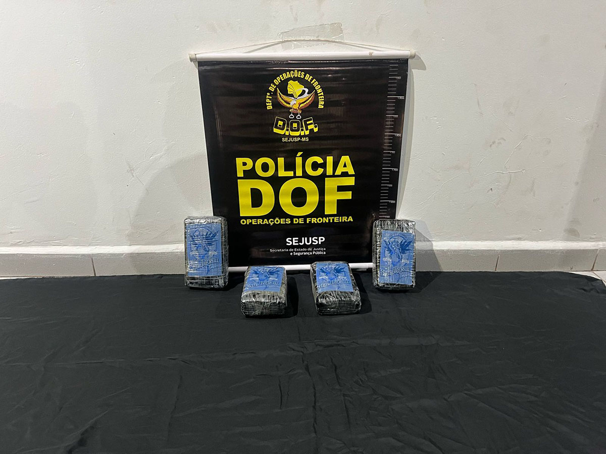 Casal que seguia com maconha para Campo Grande é preso pelo DOF em Corumbá