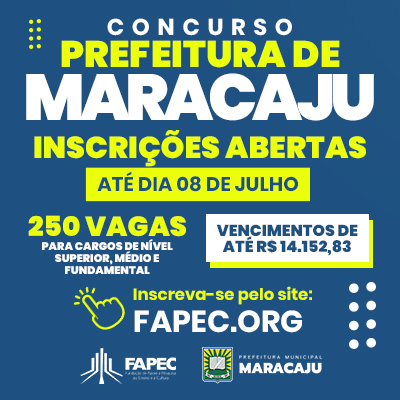 Concurso P&uacute;blico para Prefeitura de Maracaju est&aacute; com inscri&ccedil;&atilde;o abertas