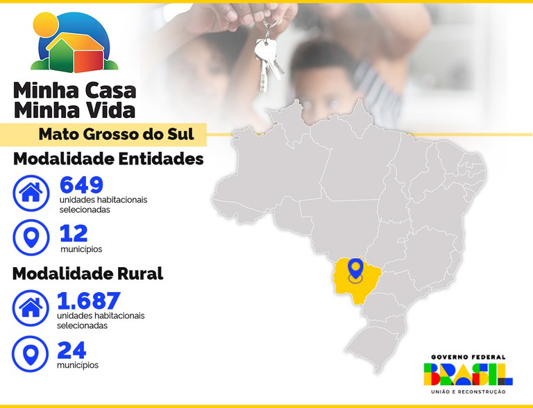 No Mato Grosso do Sul, 2.336 moradias s&atilde;o selecionadas no Minha Casa, Minha Vida Rural e Entidades