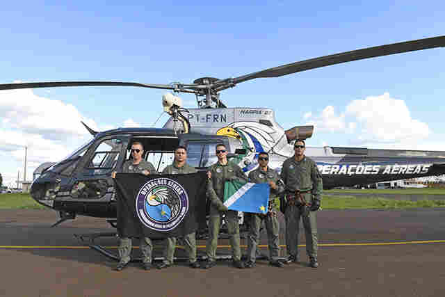Helic&oacute;ptero de MS parte para socorrer as v&iacute;timas das enchentes no Rio Grande do Sul