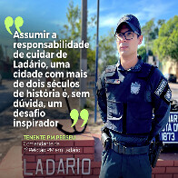 Tenente da Pol&iacute;cia Militar Khayyam Perseu Dantas Alves &eacute; o novo respons&aacute;vel do batalh&atilde;o em Lad&aacute;rio