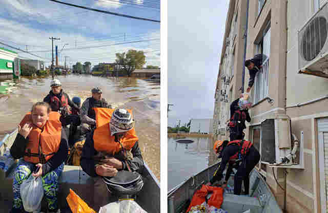 Com atua&ccedil;&atilde;o de equipes dos Bombeiros, PM e Defesa Civil, MS continua a apoiar o Rio Grande do Sul