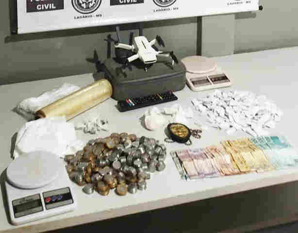 Pol&iacute;cia Civil recupera objetos furtados em menos de 24 horas e fecha boca de fumo em Lad&aacute;rio