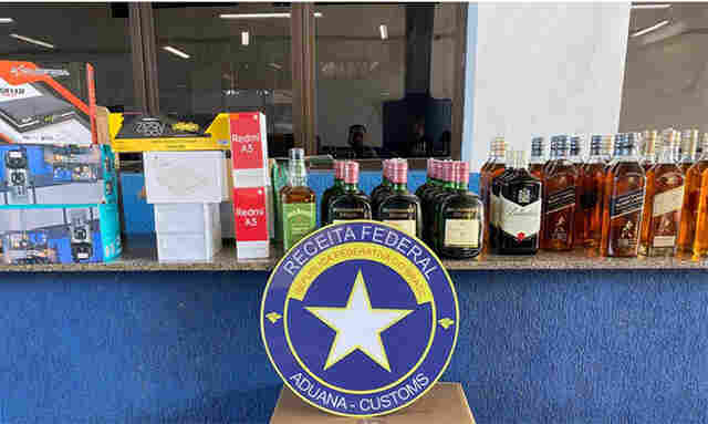 Opera&ccedil;&atilde;o conjunta entre Receita Federal, MAPA e PM MS apreende mais de 3 toneladas de mercadoria