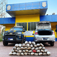PRF apreende 23 Kg de maconha em ve&iacute;culo com tr&ecirc;s passageiros em Corumb&aacute;