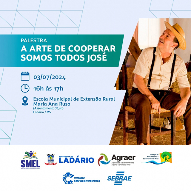 Teatro-Palestra &ldquo;A Arte de Cooperar: Somos Todos Jos&eacute;&rdquo; na Escola Municipal Rural Maria Ana Ruso