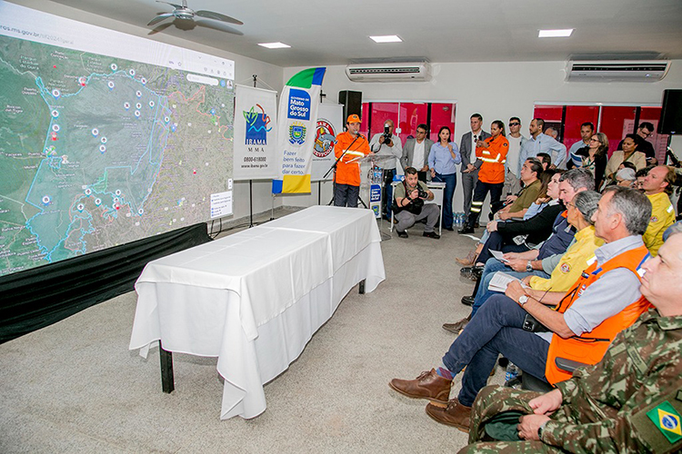 Prefeito Marcelo Iunes acompanha comitiva interministerial e destaca uni&atilde;o para combater fogo no Pantanal