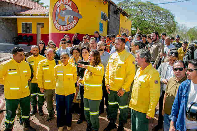 Prefeito Marcelo Iunes acompanha comitiva interministerial e destaca uni&atilde;o para combater fogo no Pantanal
