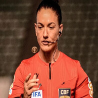 &Aacute;rbitra sul-mato-grossense Daiane Muniz atua no futebol dos Jogos Ol&iacute;mpicos de Paris 