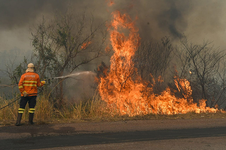 Bombeiros de MS mant&eacute;m a&ccedil;&otilde;es de controle, monitoramento e rescaldo no Pantanal