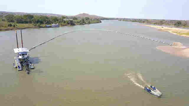Obras de dragagem do DNIT no Tramo Norte do Rio Paraguai avan&ccedil;am em ritmo acelerado