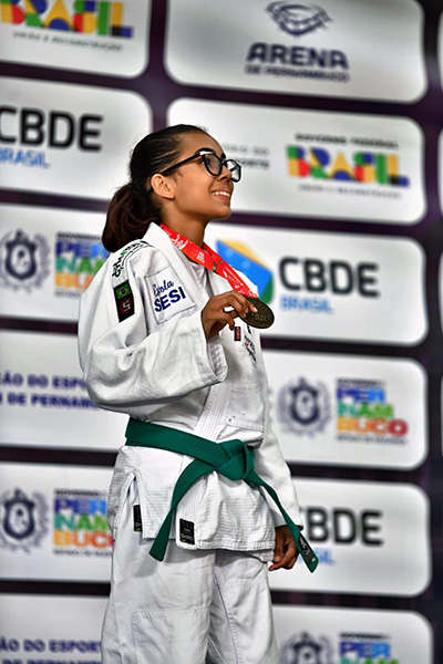 Judoca de Corumb&aacute; conquista medalha de bronze nos Jogos Escolares Brasileiros