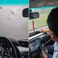 Carro de Evo Morales &eacute; atingido por tiros (v&iacute;deo)