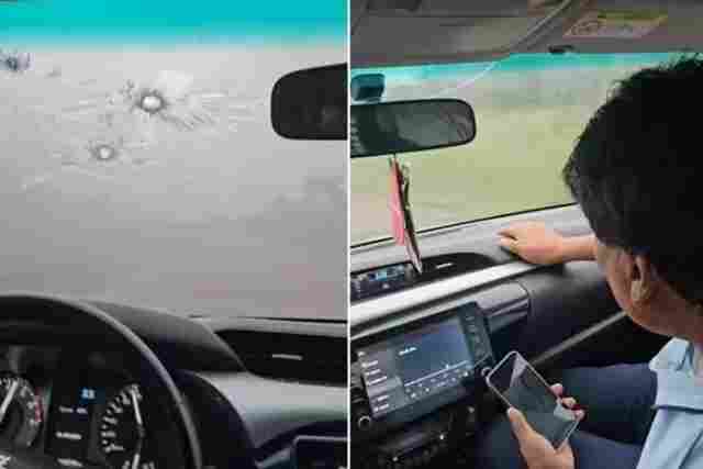 Carro de Evo Morales &eacute; atingido por tiros (V&iacute;deo)