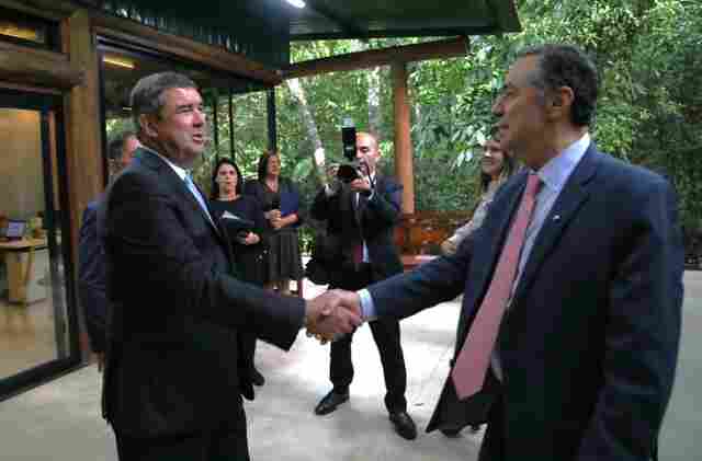 Governo de MS refor&ccedil;a harmonia entre poderes em visita institucional do presidente e do vice do STF