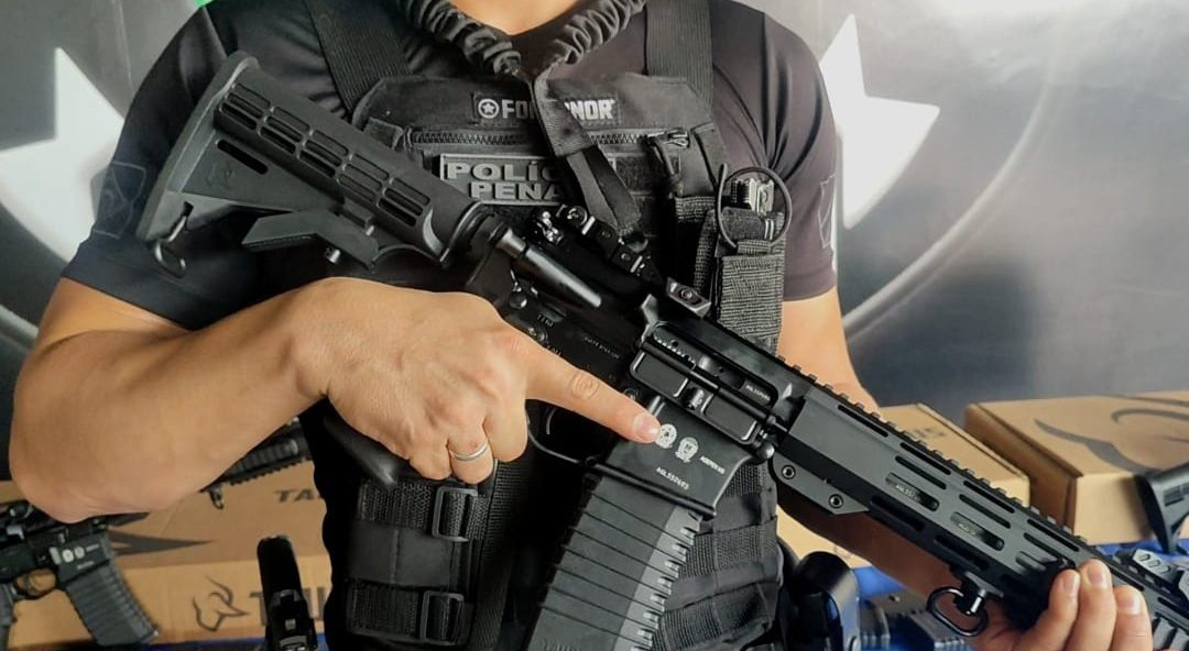Agepen reforça segurança penitenciária com novos fuzis para a Polícia Penal de MS
