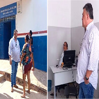 Em visita &agrave; Unidade B&aacute;sica de Sa&uacute;de e pra&ccedil;as p&uacute;blicas de Lad&aacute;rio, Administra&ccedil;&atilde;o Municipal identifica necessidade de melhorias