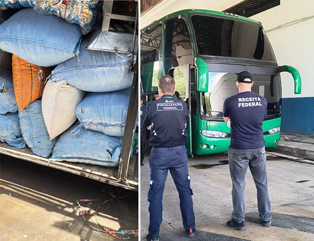 Receita Federal e &oacute;rg&atilde;os parceiros realizam opera&ccedil;&atilde;o contra il&iacute;citos no transporte rodovi&aacute;rio